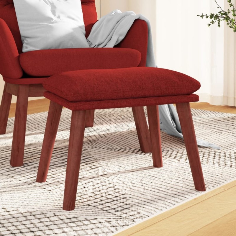 Repose-pied Rouge 45x29,5x35 cm Tissu Repose-pied Rouge 45x29,5x35 cm Tissu