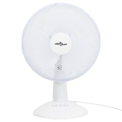 Ventilateur de table 3 vitesses 30 cm 40 W Blanc 