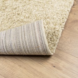 Tapis shaggy PAMPLONA poils longs moderne doré 200x200 cm 