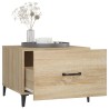 Table basse avec pieds en métal Chêne sonoma 50x50x40 cm 