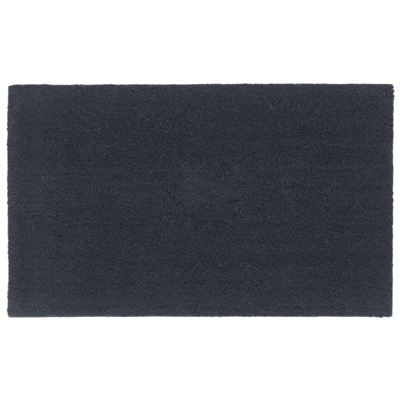 Tapis de porte gris foncé 90x150 cm fibre de coco touffeté 