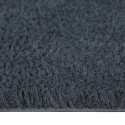 Tapis de porte gris foncé 90x150 cm fibre de coco touffeté 