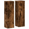 Supports pour plantes 2 pcs chêne fumé bois d'ingénierie 