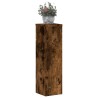 Supports pour plantes 2 pcs chêne fumé bois d'ingénierie 