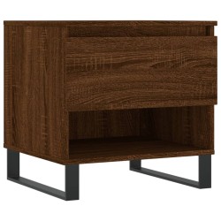 Table basse chêne marron 50x46x50 cm bois d'ingénierie 