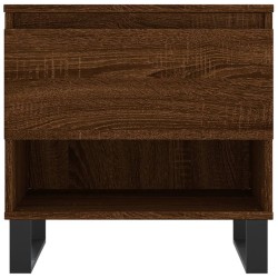 Table basse chêne marron 50x46x50 cm bois d'ingénierie 