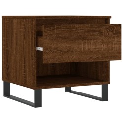 Table basse chêne marron 50x46x50 cm bois d'ingénierie 