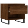 Table basse chêne marron 50x46x50 cm bois d'ingénierie 