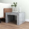 Table basse gris béton 50x50x35 cm bois d'ingénierie 