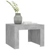 Table basse gris béton 50x50x35 cm bois d'ingénierie 