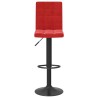 Tabouret de bar Rouge bordeaux Velours 