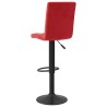 Tabouret de bar Rouge bordeaux Velours 