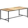 Table à manger 180x90x75 cm Bois de manguier massif brut 