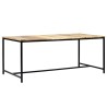 Table à manger 180x90x75 cm Bois de manguier massif brut 