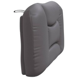 Coussin de tête de lit gris 100 cm similicuir 