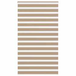 Store zèbre marron sable largeur du tissu 120,9 cm polyester 