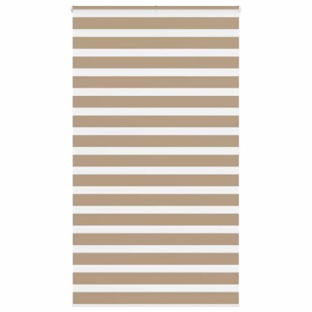 Store zèbre marron sable largeur du tissu 120,9 cm polyester 