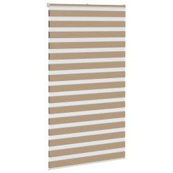 Store zèbre marron sable largeur du tissu 120,9 cm polyester 