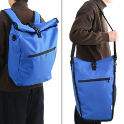 Sac de Vélo bleu pour rack de pannier 25 L 33x16x48 cm 