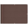 Écran de balcon marron 75x1000 cm 100% polyester oxford 