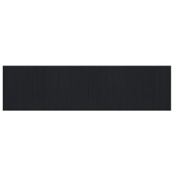 Tapis rectangulaire noir 80x300 cm bambou 