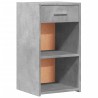 Table de chevet gris béton 35x34x65 cm bois d'ingénierie 