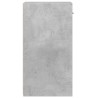 Table de chevet gris béton 35x34x65 cm bois d'ingénierie 