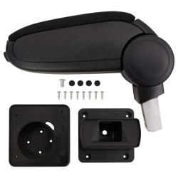 Accoudoir de voiture noir 13x31,5x(29-51) cm ABS 