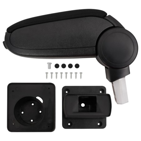 Accoudoir de voiture noir 13x31,5x(29-51) cm ABS 