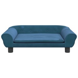 Canapé pour enfants bleu 70x45x26 cm velours 