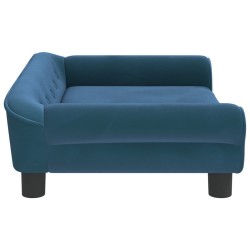Canapé pour enfants bleu 70x45x26 cm velours 