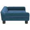 Canapé pour enfants bleu 70x45x26 cm velours 