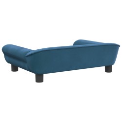 Canapé pour enfants bleu 70x45x26 cm velours 
