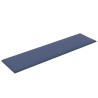 Panneaux muraux 12 pcs Bleu 60x15 cm Tissu 1,08 m² 