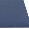 Panneaux muraux 12 pcs Bleu 60x15 cm Tissu 1,08 m² 