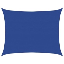 Voile d'ombrage 160 g/m² rectangulaire bleu 6x7 m PEHD 