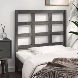 Tête de lit Gris 105,5x4x100 cm Bois massif de pin 