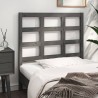 Tête de lit Gris 105,5x4x100 cm Bois massif de pin 
