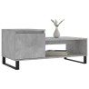 Table basse Gris béton 100x50x45 cm Bois d'ingénierie 