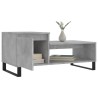 Table basse Gris béton 100x50x45 cm Bois d'ingénierie 
