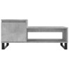 Table basse Gris béton 100x50x45 cm Bois d'ingénierie 