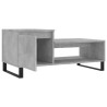 Table basse Gris béton 100x50x45 cm Bois d'ingénierie 