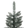 Sapin de Noël artificiel mince avec support Vert 150 cm PVC 