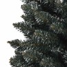 Sapin de Noël artificiel mince avec support Vert 150 cm PVC 