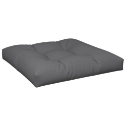 Coussin de palette gris 80x80x12 cm tissu 