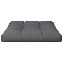 Coussin de palette gris 80x80x12 cm tissu 