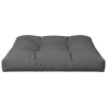 Coussin de palette gris 80x80x12 cm tissu 