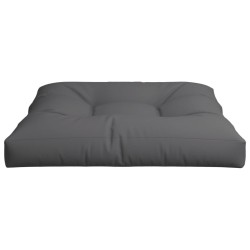 Coussin de palette gris 80x80x12 cm tissu 