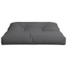 Coussin de palette gris 80x80x12 cm tissu 