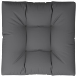 Coussin de palette gris 80x80x12 cm tissu 